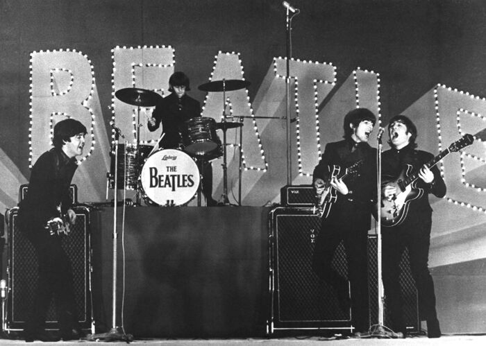 The Beatles optræder i Tokyo i 1966. Foto: Jiji Press / AFP