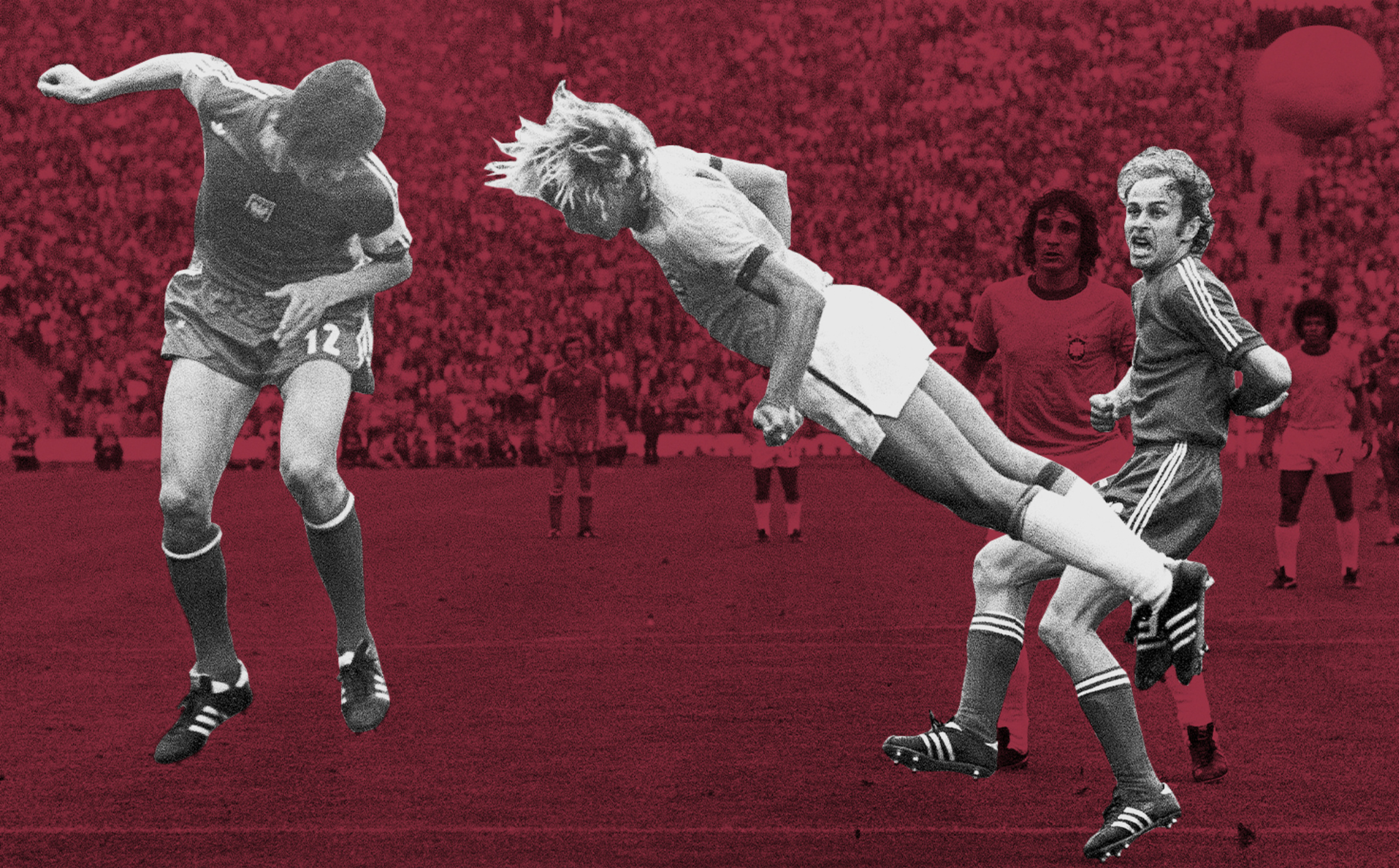 <p>Polens Kazimierz Deyna, brasilianeren Marinho Chagas og VM-topscoreren anno 1974, Grzegorz Lato, i bronzekampen til VM i 1974. Kildefoto: AP, Scanpix.</p> Foto: 
